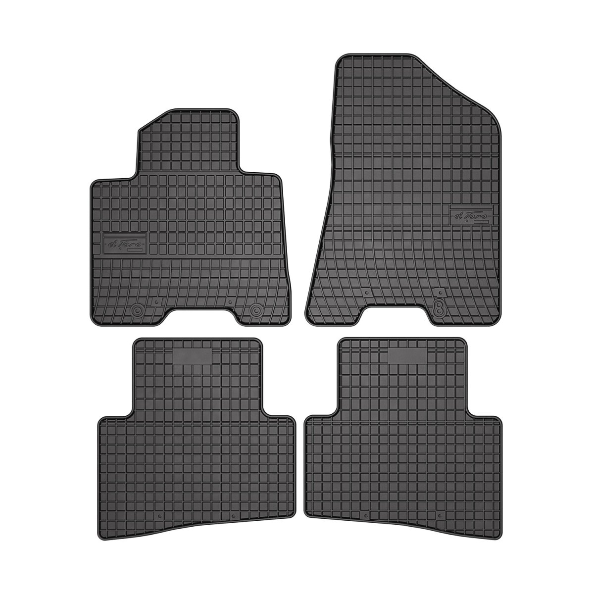 KIA SPORTAGE Floor Mats - Omac - El Toro Rubber 4 Pcs - Black - '17-'19